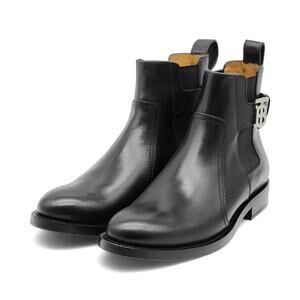 Burberry Luke TB Monogram Buckle Leather Chelsea Boot in Black 41 (8 US) $1050